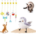 Potaroma Flapping Sandpiper and 6 Pcs Hanging Cat Toys