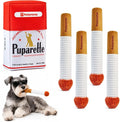 Potaroma Squeaky Dog Toys 4 Pack, Funny Plush Sticks for Small Medium Dogs | 4 roll-shaped plush squeaky toys with soft treat box, for indoor gentle play with small and medium dogs.